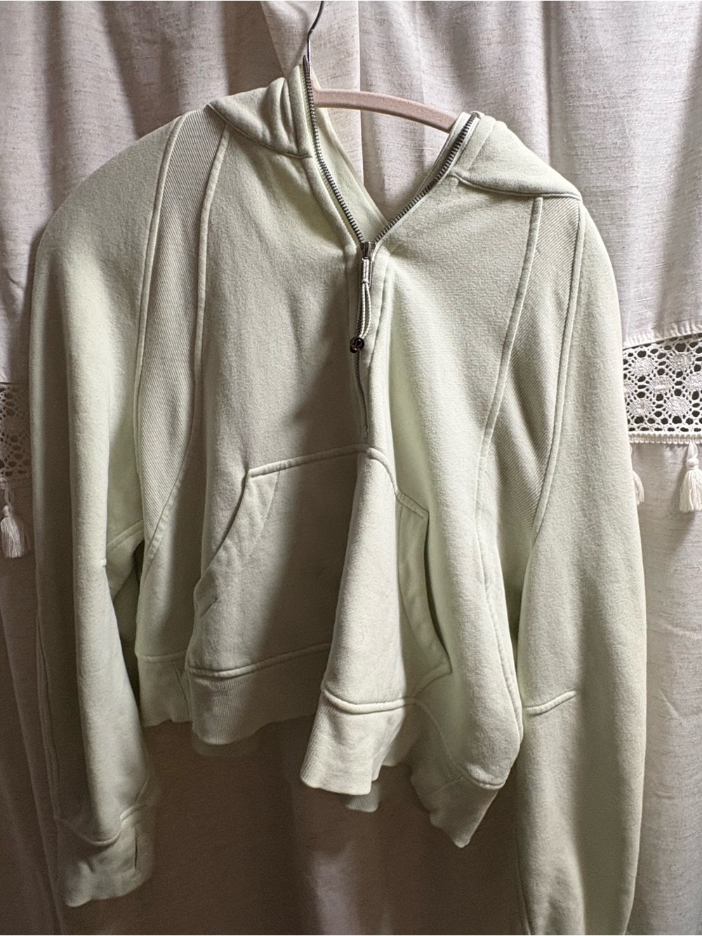 lululemon athletica Pale Mint Half-Zip Hoodie
